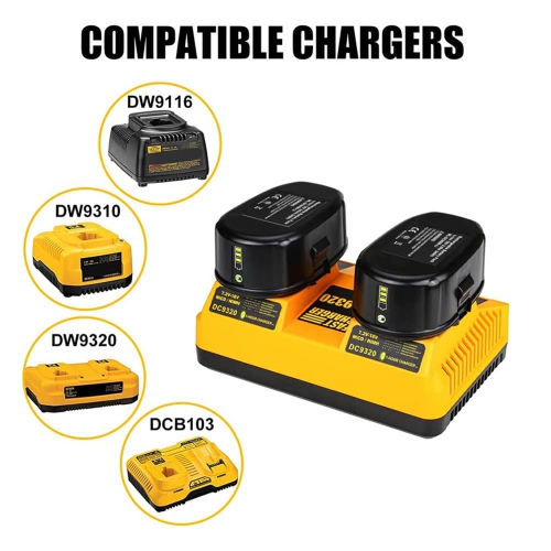 D R Batterie pour outils électriques sans fil Dewalt de BATTERY 18&nbsp;V pour DC9096 DC9098 DC9099 DW9095 DW9096 DW9098 DE9039 DE9095 DE9096 DE9098