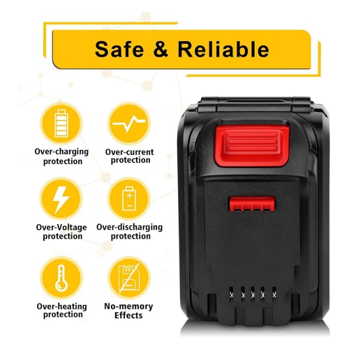 D R Batterie d'outils électriques sans fil Dewalt pour DCB606 DCB612 DCB606-2 DCB609 DCB609-2 DCB180 DCB200 DCB201 60&nbsp;V DCB206 DCB207 DCD DCB204