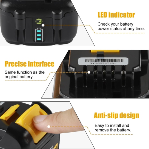 D R Batterie pour outils électriques sans fil Dewalt de DCB122 pour XTREME DCB120, DCB121, DCB127, DCB112, DCB124, 12&nbsp;V, DCB123, DCB104,