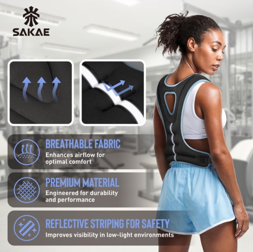 Ensemble de plateforme Aerobics de SAKAE avec veste lestée et ruban à mesurer, hauteur réglable à 2 niveaux, marche d'entraînement avec surface