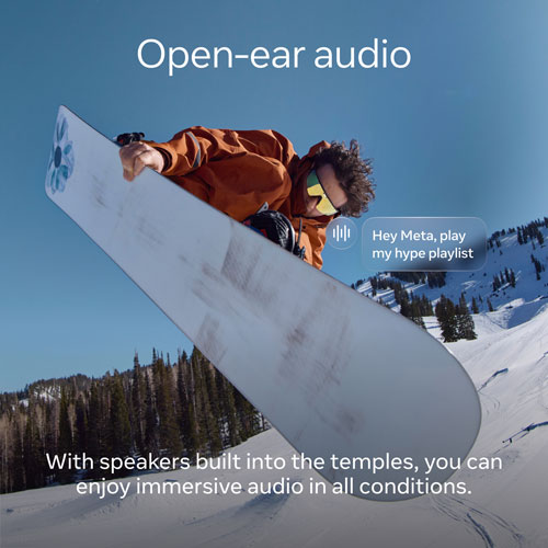 Lunettes Vanguard de Meta | Oakley avec Meta AI, audio, photo et vidéo - Noir/Verres Prizm 24 ct