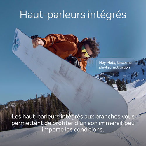 Lunettes Vanguard de Meta | Oakley avec Meta AI, audio, photo et vidéo - Noir/Verres Prizm 24 ct