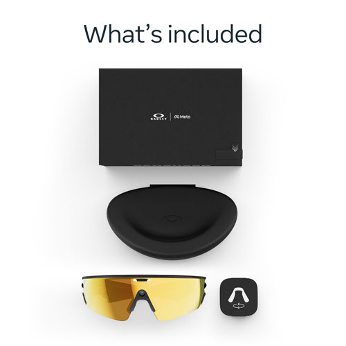 Lunettes Vanguard de Meta | Oakley avec Meta AI, audio, photo et vidéo - Noir/Verres Prizm 24 ct