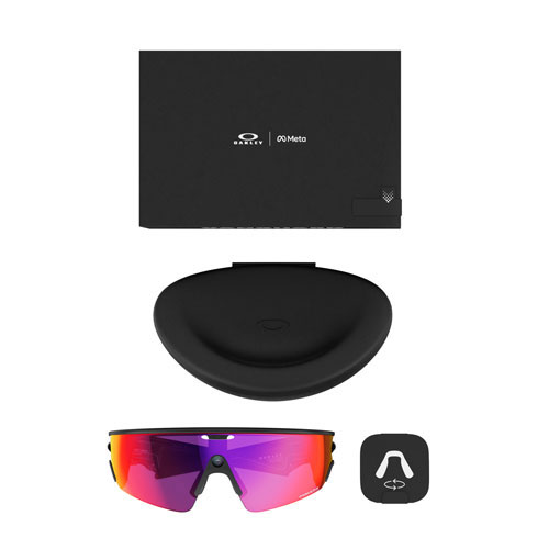 Oakley | Meta Vanguard Glasses with Meta AI, Audio, Photo, Video Compatibility - Black/Prizm Road