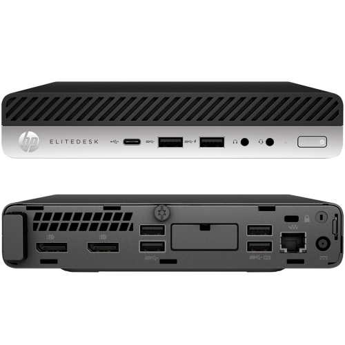 HP EliteDesk 705 G5 Mini / AMD Ryzen 5 PRO 3400GE 3.3GHz / 16GB RAM / 512GB NVMe SSD / Windows 11 Pro / WiFi - Business Desktop PC Computer by HP - Refurbished condition - Image 3