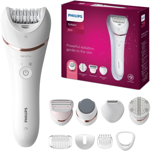 PHILIPS  - Epilator Series 8000 Wet & Dry Epilator Bre740/14