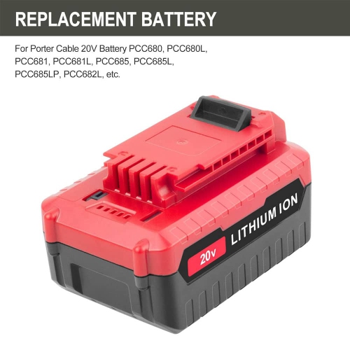 DR. BATTERY 20V Porter Cable Cordless Power Tools Battery for PCC680 PCC681 PCC685 PCC680L PCC681LPCC685L PCC685LP PCC682L