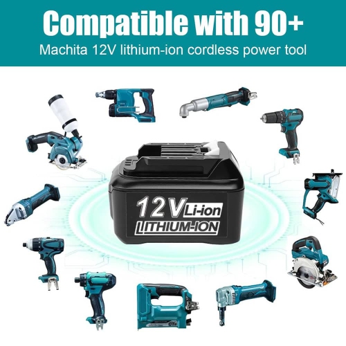 DR. BATTERY 12V Makita Cordless Power Tools Battery for BL1040B BL1040 BL1041B BL1015 BL1016 BL1020B BL1021B BL1021 197402-0 CXT