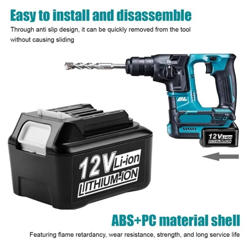 DR. BATTERY 12V Makita Cordless Power Tools Battery for BL1040B BL1040 BL1041B BL1015 BL1016 BL1020B BL1021B BL1021 197402-0 CXT