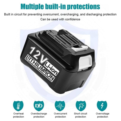 DR. BATTERY 12V Makita Cordless Power Tools Battery for BL1040B BL1040 BL1041B BL1015 BL1016 BL1020B BL1021B BL1021 197402-0 CXT
