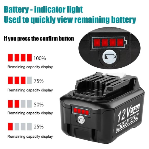 DR. BATTERY 12V Makita Cordless Power Tools Battery for BL1040B BL1040 BL1041B BL1015 BL1016 BL1020B BL1021B BL1021 197402-0 CXT