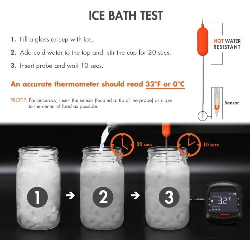 Tenergy Solis Digital Meat Thermometer, APP Controlled Wireless Bluetooth Smart BBQ Thermometer w/ 6 Stainless Steel Probes, Large LCD Display,