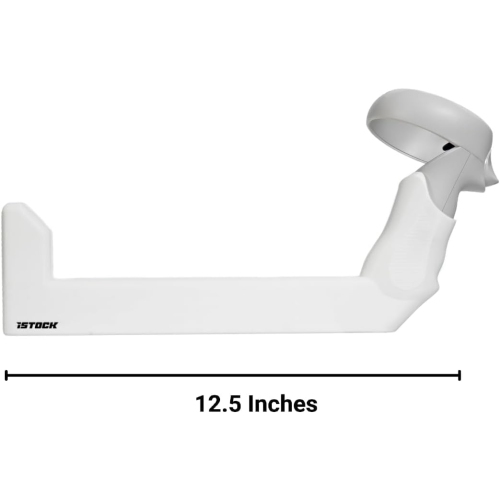 iSTOCK VR Gun Stock for Meta Quest 2, Quest 3, and Quest 3s - Pro Grade Light Weight Gunstock Highest Mobility Controller Design Gunstock Rifle