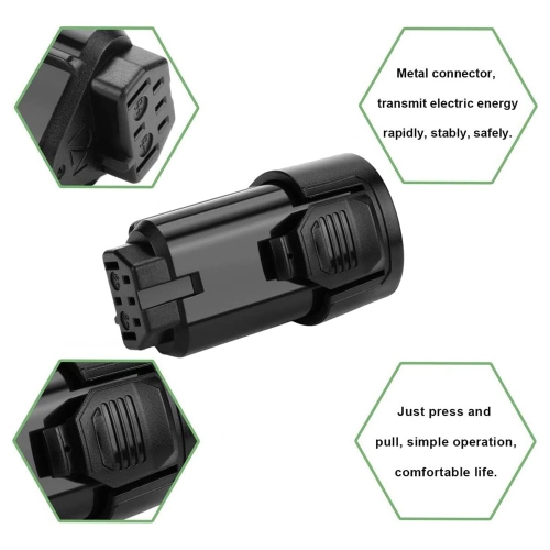 DR. BATTERY 12V Ridgid Cordless Power Tools Battery for R82007 AC82008 R82009 R82048 AC82048 R82049 AC82049 R82059 AC82059 R86048 130188001 130219001