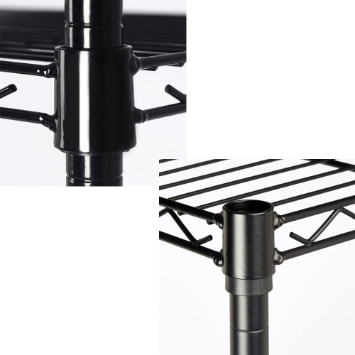 Étagère de rangement AxGear Étagère de rangement à 5 niveaux réglable en treillis métallique