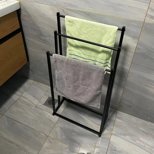 axGear Free Standing Towel Rack Holder 3 Tier Metal for Bathroom Hand Towel Shelf