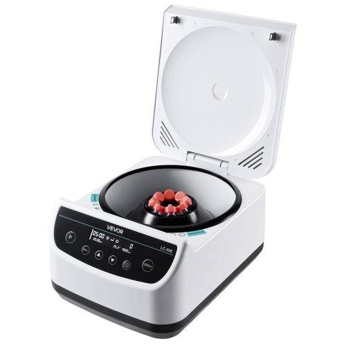 VEVOR 500-4000rpm Centrifuge Machine, 100-1900xg RCF Electric Laboratory Centrifuge Machine with 1 Rotor for 2/5/10/15ml Tube Capacity, Low Speed