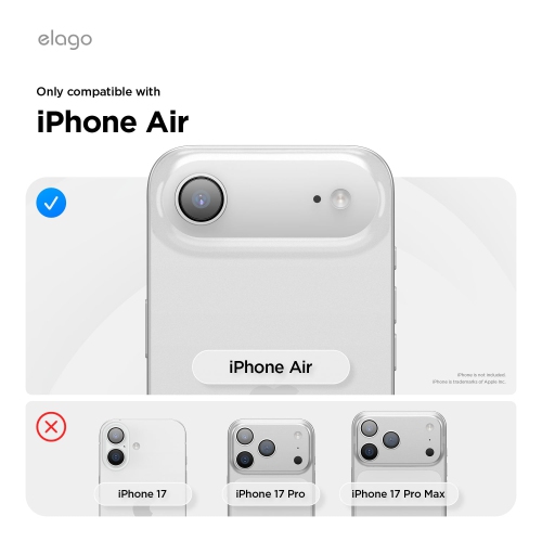 Étui magnétique en silicone Elago pour iPhone Air de 6,5 po - Compatible avec MagSafe, matériau en silicone liquide de qualité supérieure,