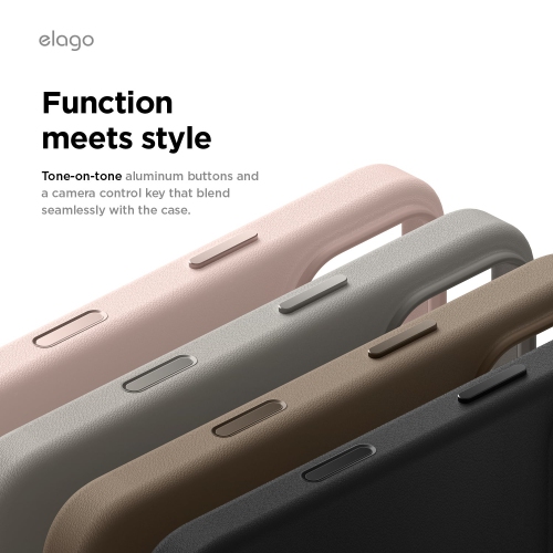 elago Magnetic Leather Case for iPhone 17 Pro Max Case, All MagSafe Accessories, 6.9 inch - Built-in Magnets, Durable Vegan Leather, Shockproof,