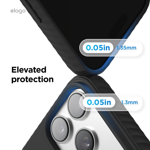 elago Magnetic Ridge for iPhone 17 Pro Max Case 6.9", Premium Magnetic Silicone Case - Compatible with MagSafe, Liquid Silicone Material, Protective