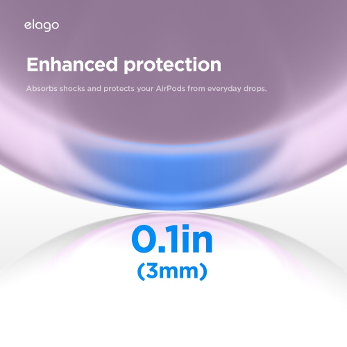 elago Ice Cream Case for AirPods Pro 3 Case Cover - Karabiner Included, Supports Wireless Charging, Full Protection