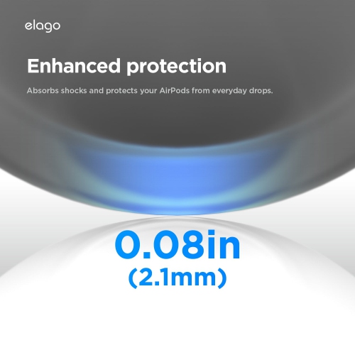 elago Armor Case for AirPods Pro 3 Case - Carabiner Included, Supports Wireless Charging, Shock Resistant, Full Protection