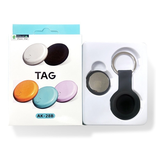 AirTag GPS Tracker pour Android et iOS - Portefeuille de suivi multipersonne, valise, chien, chat, clé de voiture Sac à dos - noir