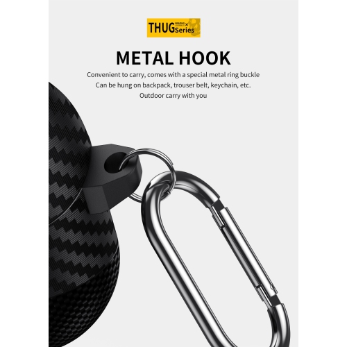 Carbon fiber skull pattern Galaxy Buds 3/3 Pro earphone case for Samsung earphones, soft case, personalized Buds 3/3 Pro - Champagne Gold, with a