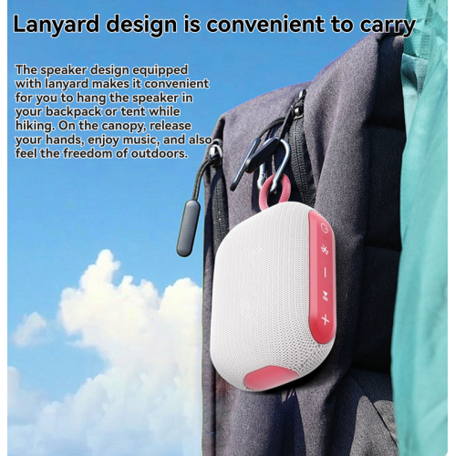 IP67 Waterproof Bluetooth Speaker-Outdoor Portable Speaker, 360° Omnidirectional Sound, 5W High Power, 1800mAh Ultra-Long Battery Life, Bluetooth