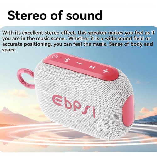 IP67 Waterproof Bluetooth Speaker-Outdoor Portable Speaker, 360° Omnidirectional Sound, 5W High Power, 1800mAh Ultra-Long Battery Life, Bluetooth
