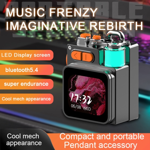 Portable Outdoor Bluetooth Speaker - Powerful sound, mini touchscreen, RGB lighting, metal body, and long battery life for gaming, movies, and
