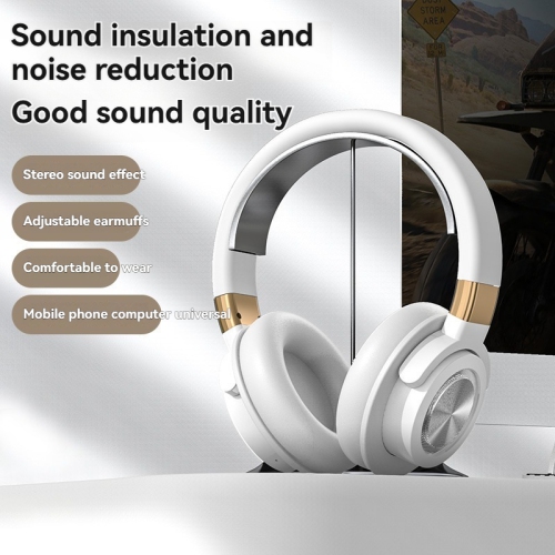 Bluetooth Headphones - Triple Mode/Bass/Noise Cancelling/Long Battery Life/FM Radio, Perfect for Sports and Gaming