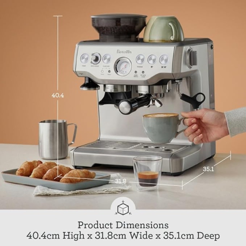 Breville Barista Express Espresso Machine, Brushed Stainless Steel