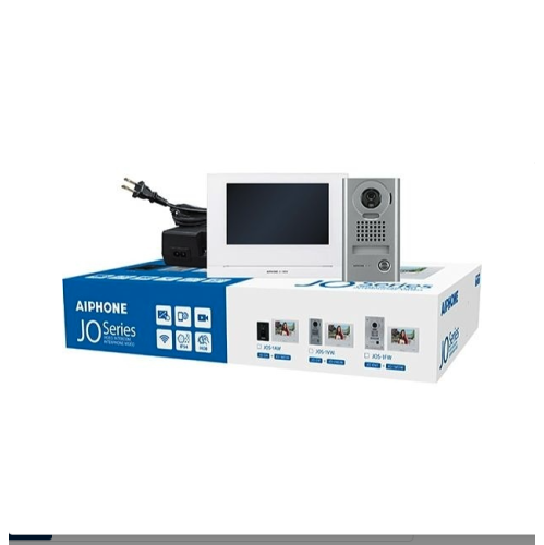 Aiphone JOS-1VW JO Series Mobile-Ready Box Set with Surface-Mount Door Station 7" Video Set, Includes JO-1MDW, JO-DV, PS-1820UL