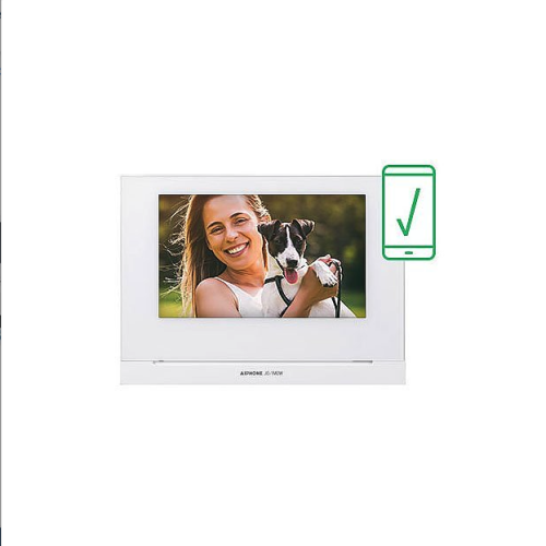 Aiphone JOS-1FW Mobile-Ready Box Set with Flush-Mount Door Station, 7" Video Set, Includes JO-1MDW, JO-DVF, PS-1820UL
