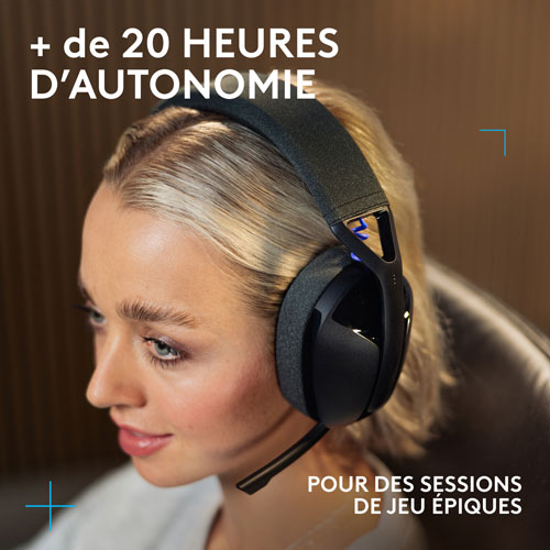 Casque de jeu sans fil G321 LIGHTSPEED de Logitech - Noir