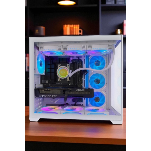 PcTech Gaming PC - AMD Ryzen 5 7600X3D 32G DDR5 Ram NVIDIA RTX 5060 Ti - 1TB M.2 NVMe SSD- Win11 Pro, White