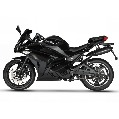 EMMO Zone II MAX E Bike - Motorcycle Style Electric Bicycle - 84V50Ah Removable Lithium - 105km Long Range - Color Display - Black - QS Motor