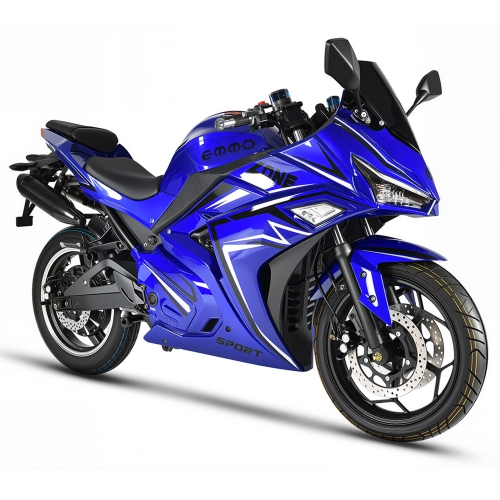 EMMO Zone II GTS Electric Bike – Motorcycle Style Ebike – 72V60Ah Lithium – 130km Range – Blue