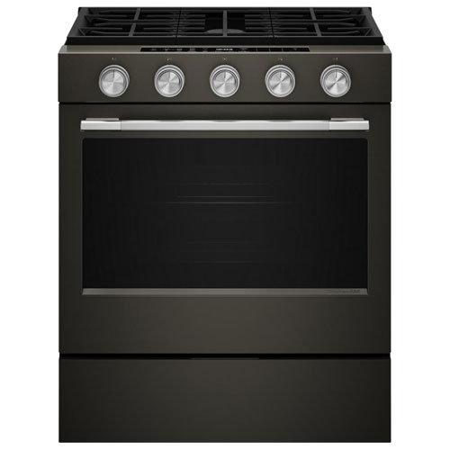 Trousse 6 pièces avec poignée et boutons pour cuisinière électrique encastrable à convection de KitchenAid - Acier inoxydable