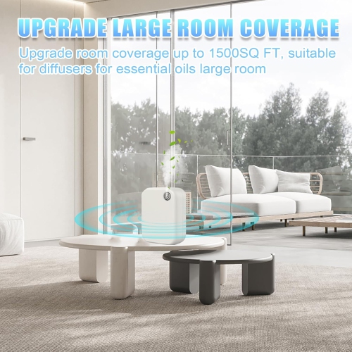 Diffuseur sans eau,Diffuseurs d'huile essentielle avec contrôle Bluetooth,Diffuseur de parfum Home Freshener,Machine à air parfumé mural et plat pour