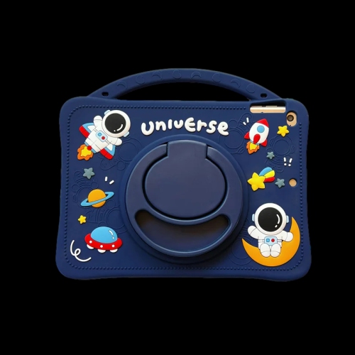 iPad 9th/8th/7th Generation Case - Three Layer Drop Protection with 360 Rotating Stand, Hand Strap & Pencil Holder for 10.2 Inch 2021/2020/2019 iPad