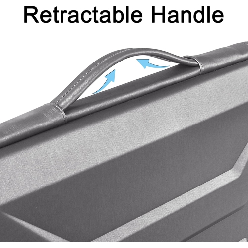 15.6 Inch Laptop Sleeve Rugged Case Waterproof Hard Shell Protective Bag Fits Most 15-15.6 Laptops/Macbook Pro/Lenovo IdeaPad/HP ENVY/Dell XPS, Silver