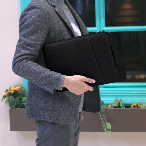 15 Inch Laptop Sleeve Case Bag for MacBook Air 15.3 inches A3241 A3114 A2941 Canvas Handbag Portable Package Pouch Carrying Travel Polyester Accessori