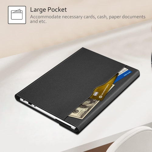 F Sleeve Case for 15.6 HP Pavilion 15-EGxxx 15t-eg000 / HP Pavilion 15-EHxxx 15z-eh000 Series - Premium PU Leather Protective Portfolio Book Cover,
