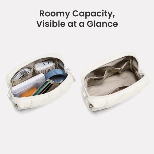 T 360 Protective Puffy Sleeve Set for 14-inch MacBook Pro M4/M3/M2/M1 Pro/Max A3112 A3401 A3185 A2992 A2918 A2779, Quilted Soft Puffer Bag With Tech