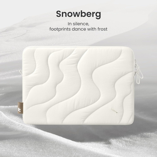 T 360 Protective Puffy Sleeve Set for 14-inch MacBook Pro M4/M3/M2/M1 Pro/Max A3112 A3401 A3185 A2992 A2918 A2779, Quilted Soft Puffer Bag With Tech