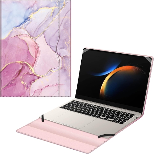 F Sleeve Case Cover for 16 Samsung Galaxy Book4 Edge, Book5 Pro 360, Book4 Ultra, Book3 Pro 360, Dreamy Marble