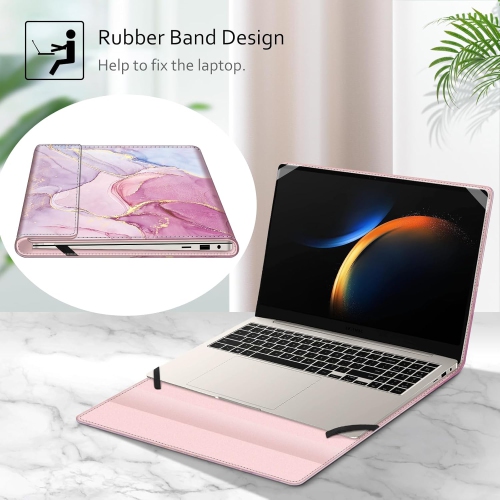 F Sleeve Case Cover for 16 Samsung Galaxy Book4 Edge, Book5 Pro 360, Book4 Ultra, Book3 Pro 360, Dreamy Marble