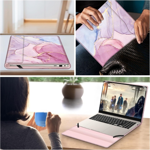 F Sleeve Case Cover for 16 Samsung Galaxy Book4 Edge, Book5 Pro 360, Book4 Ultra, Book3 Pro 360, Dreamy Marble